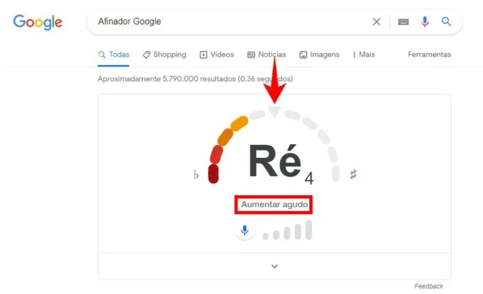 Afinador online: como afinar instrumentos e voz no navegador com o Google Afinador Do Google