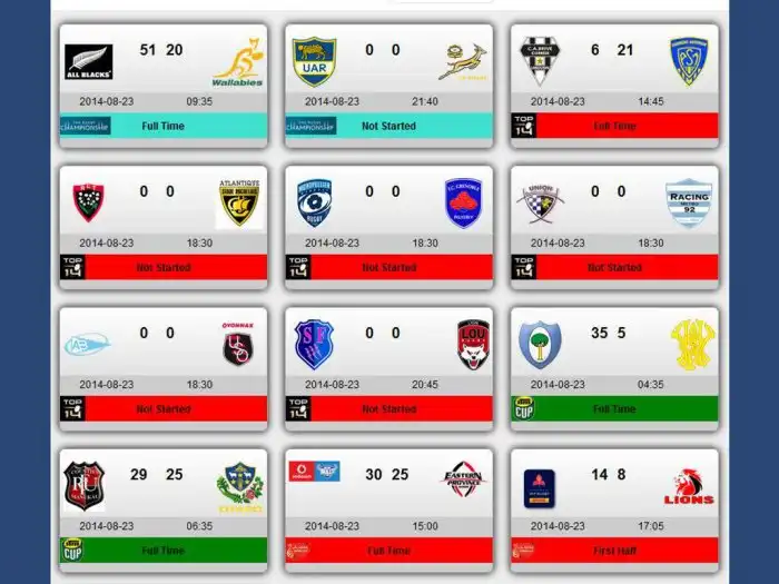 Rugby players regions infographic Rugby players regions infographic
