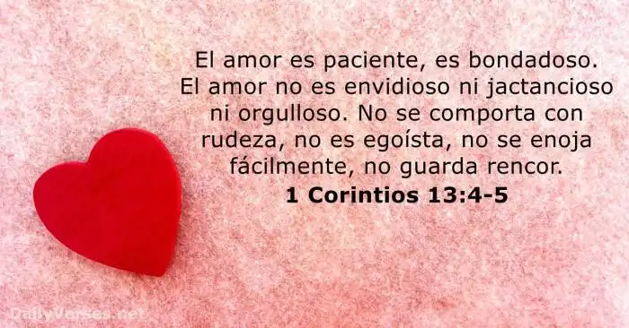 O amor é paciente, o amor é bondoso. Não inveja, não se vangloria, não ... O Amor É Paciente Versiculo
