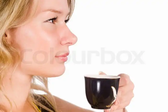 Girl with cup | Stock image | Colourbox Girl with cup | Stock image | Colourbox