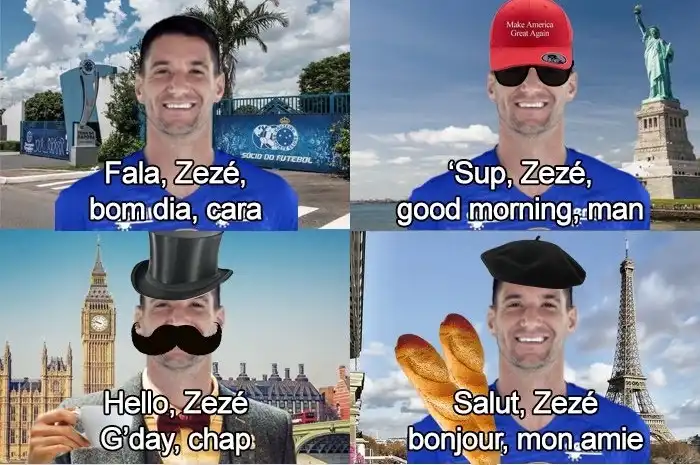 “Fala, Zezé! Bom dia, cara”! Memes com áudio de Thiago Neves bombam na ... “Fala, Zezé! Bom dia, cara”! Memes com áudio de Thiago Neves bombam na ...