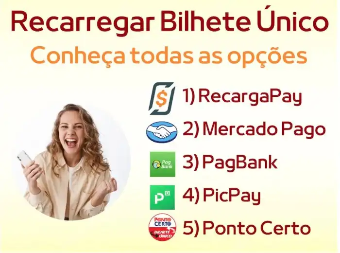 5 Aplicativos para recarregar Bilhete Único - Conheça todos Recarregar Bilhete Único Estudante