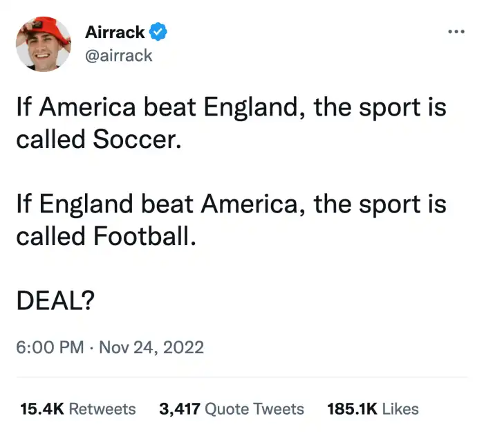 When did England stop calling it soccer?