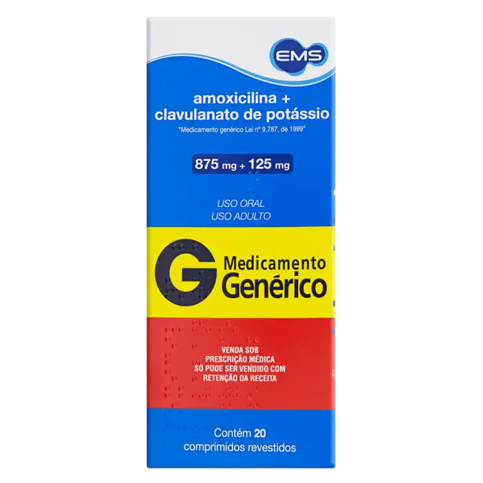 AMOXICILINA 500MG + CLAVULANATO DE POTÁSSIO 125MG SANDOZ CAIXA 21 ... Amoxicilina Com Clavulanato