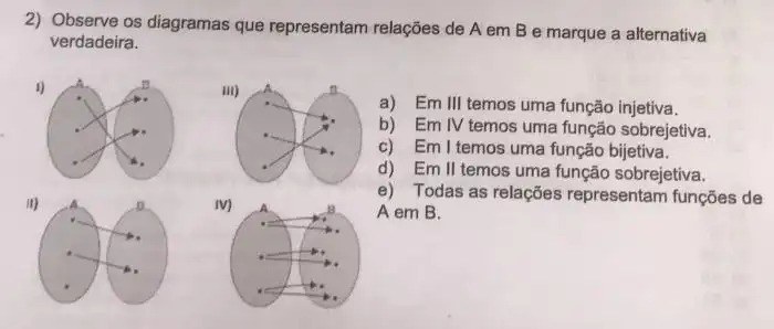 Assinale A Alternativa Verdadeira. Assinale A Alternativa Verdadeira.