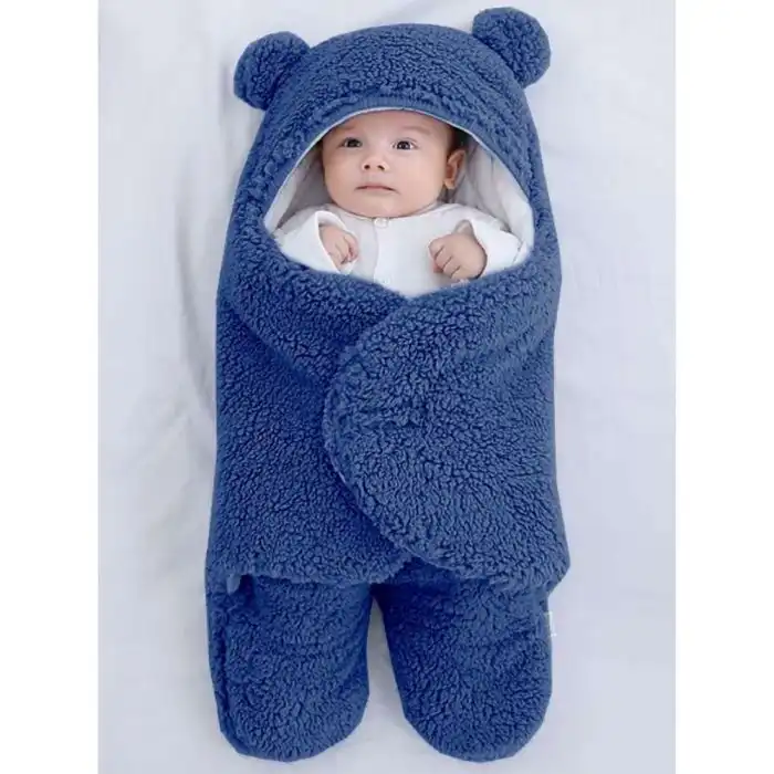 Saco de Dormir Bebe Ursinho com Sherpa Inverno Menina e Menino ...