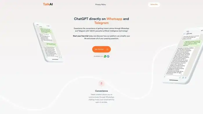 TalkAI | Acesso Gratuito e Ilimitado ao ChatGPT | Creati.ai