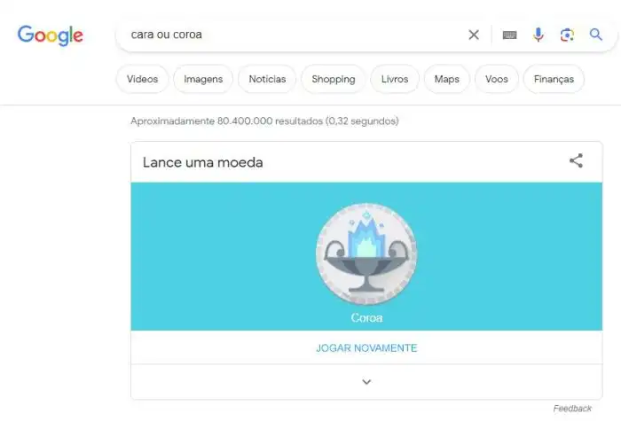 Google: conheça os 10 melhores comandos secretos do buscador - Olhar ... Cara Ou Coroa Google
