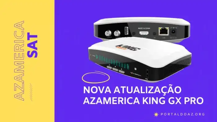 Azamerica King GX Pro - Azamerica SAT - Solução Em Receptores FTA Azamerica King GX Pro - Azamerica SAT - Solução Em Receptores FTA