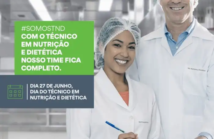 27 de junho: Dia do Técnico em Nutrição e Dietética - CFN 27 de junho: Dia do Técnico em Nutrição e Dietética - CFN