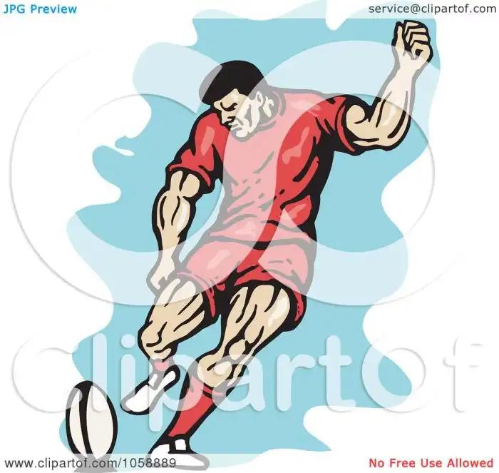 Is kicking allowed in rugby?