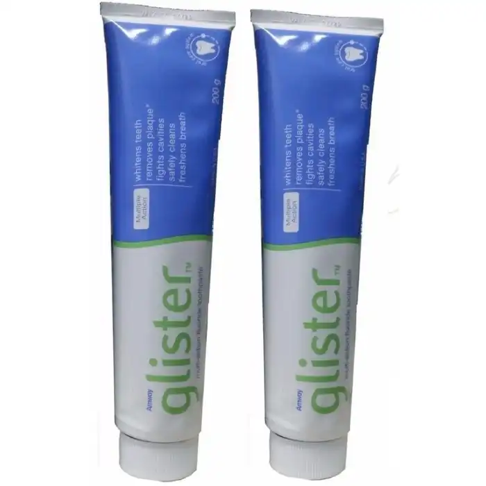 Creme Dental Glister Kit com 2 Grande 200gr Pasta de Dente Glister ... Creme Dental Glister