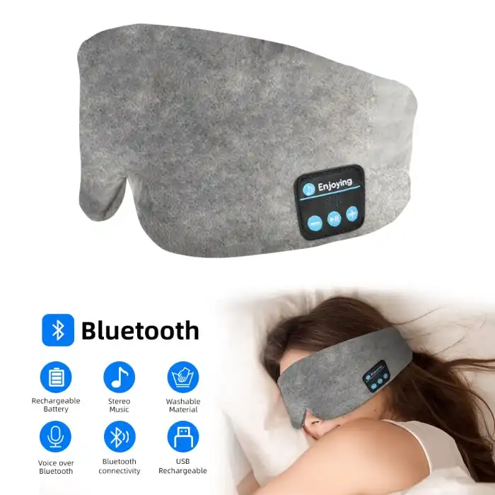 Tapa Olho Máscara para dormir Bluetooth com bloqueio de luz e fone de ... Tapa Olho Máscara para dormir Bluetooth com bloqueio de luz e fone de ...