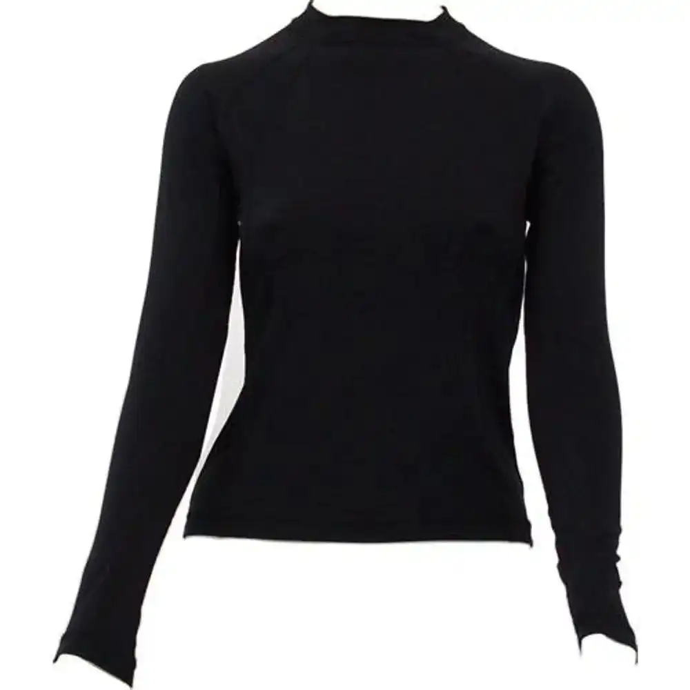 Blusa feminina segunda pele branca para neve com gola v - Fiero Blusa feminina segunda pele branca para neve com gola v - Fiero