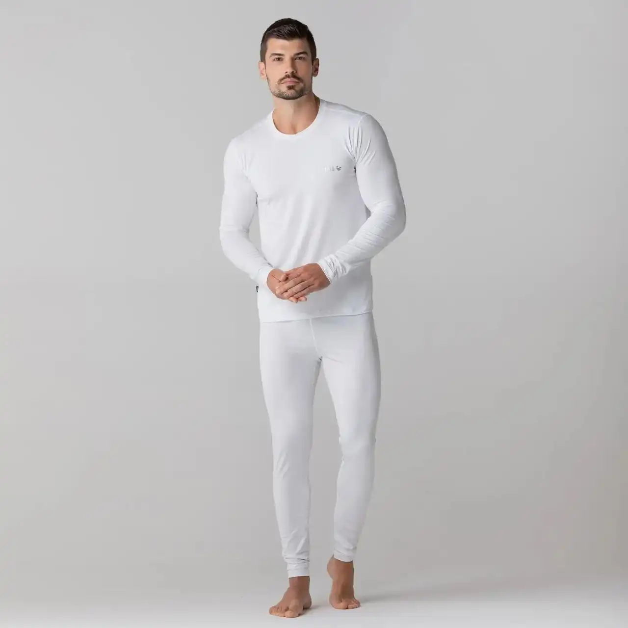 Blusa térmica segunda pele branca masculino inverno - Fiero Blusa térmica segunda pele branca masculino inverno - Fiero
