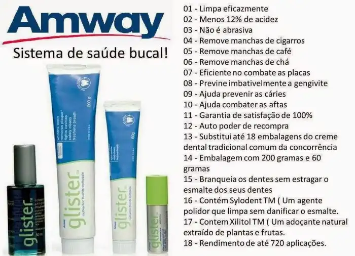 Creme Dental Glister 60g Pasta De Dente amway Original | Shopee Brasil Creme Dental Glister 60g Pasta De Dente amway Original | Shopee Brasil