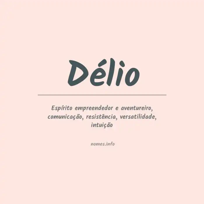 Significado do nome Délio Significado do nome Délio