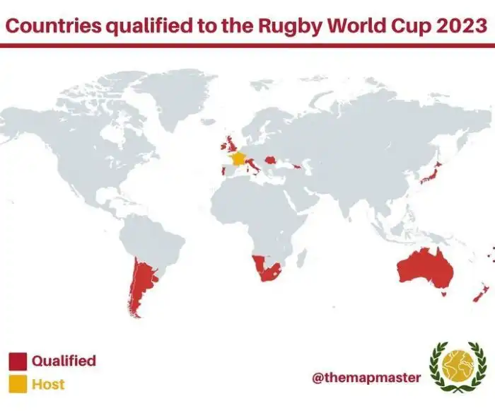How many countries play rugby in the world?