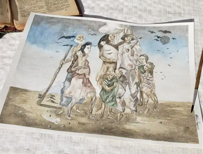 PORTINARI E DETALHES DA OBRA “RETIRANTES” – TÊTE-À-TÊTE PORTINARI E DETALHES DA OBRA “RETIRANTES” – TÊTE-À-TÊTE