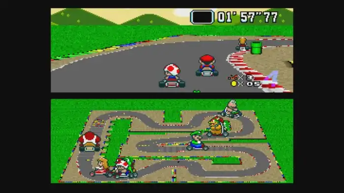 A História de Mario Kart Mario Kart World é o auge caótico da clássica franquia de corrida da Nintendo