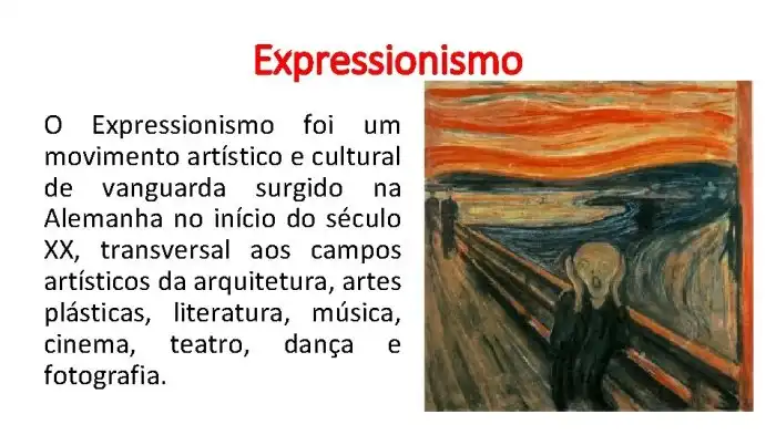 Expressionismo O Expressionismo foi um movimento artstico e Expressionismo O Expressionismo foi um movimento artstico e