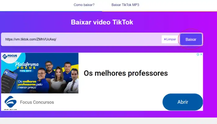 Como baixar vídeos do TikTok Baixar Áudio Do Tiktok Pelo Link