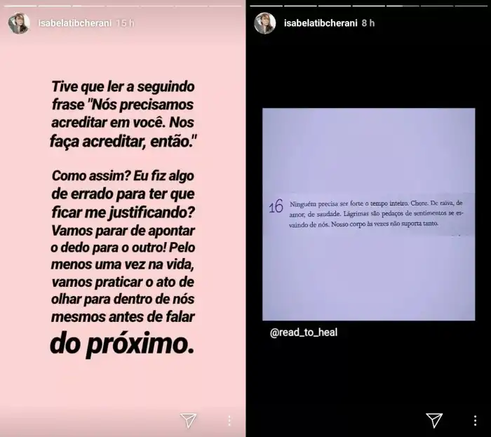 Isabela Tibcherani fala sobre exposição da família nas redes: 'Eu privo ... Isabela Tibcherani fala sobre exposição da família nas redes: 'Eu privo ...
