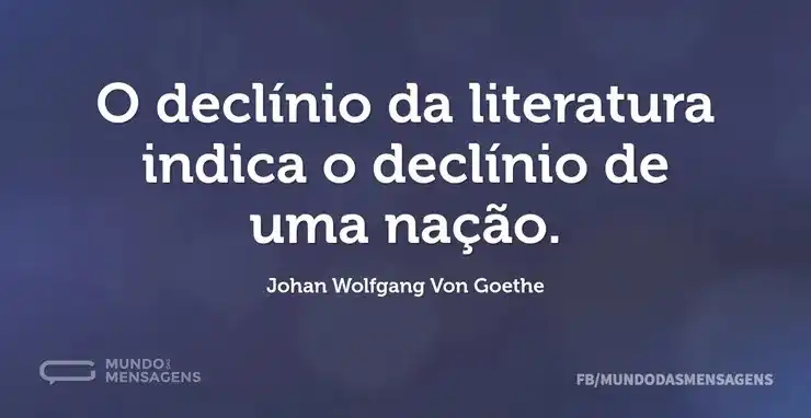 O declínio da literatura indica o declín - Mundo das Mensagens Significado Da Palavra Declínio