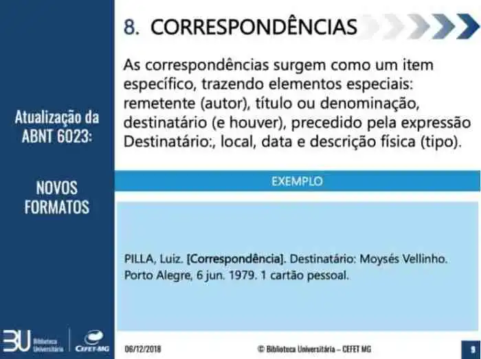 NBR 6023 da ABNT, formatação de referências bibliográficas – Projeto ... Sobre A Norma Nbr 6023 É Correto Afirmar Que