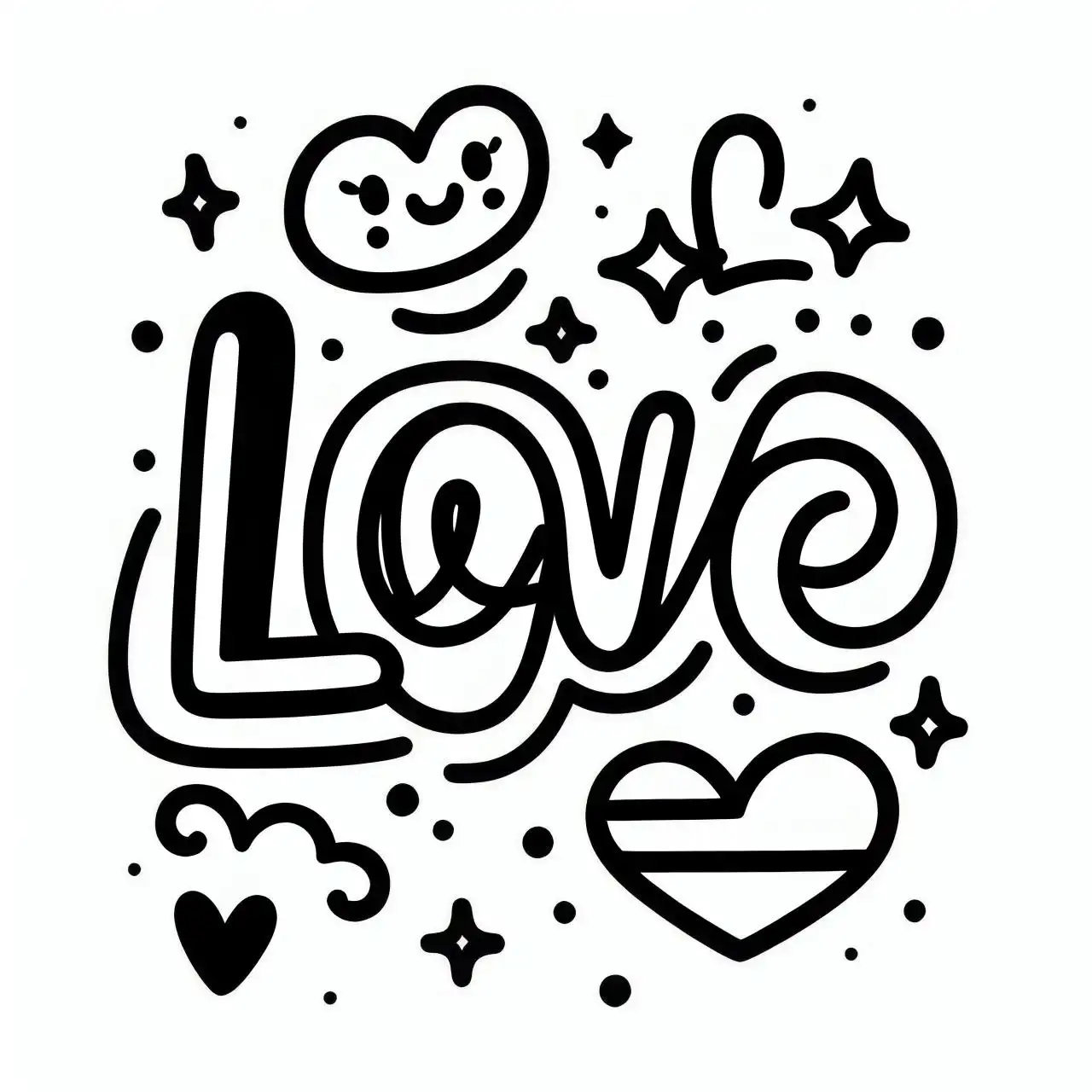 Letras de amor para o Dia dos Namorados: modelo simples para colorir ... Letras de amor para o Dia dos Namorados: modelo simples para colorir ...