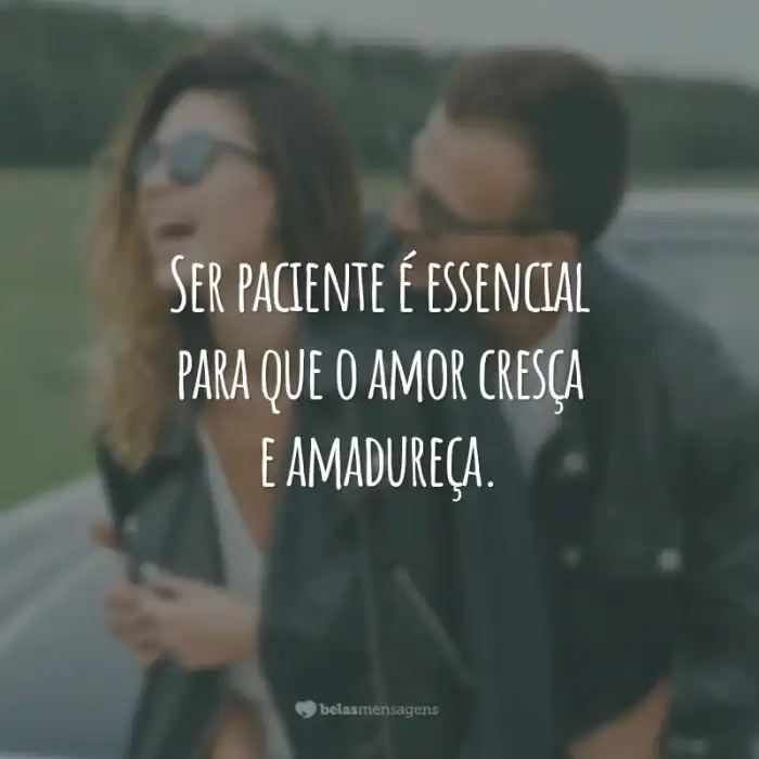 O Amor É Paciente É Benigno