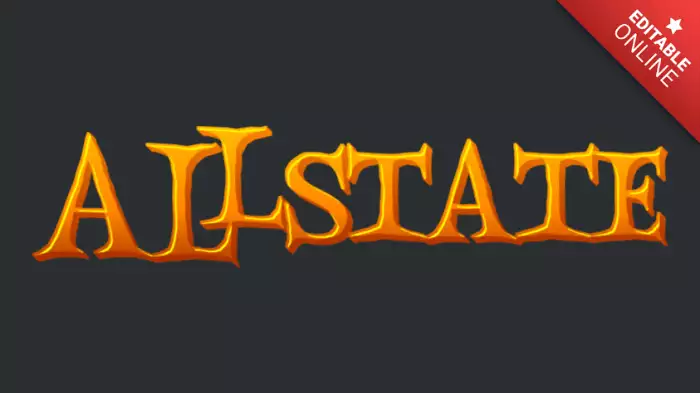 Allstate | Fonte Halloween | Gerador de efeitos de texto Allstate