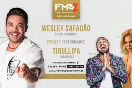 Horários de shows de música de luta no Brasil