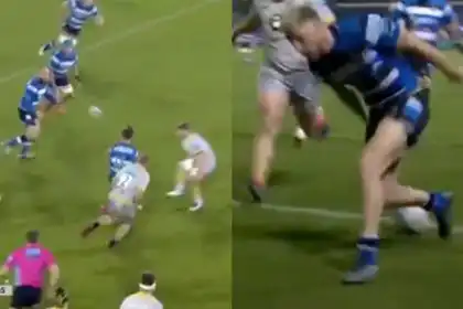 Fiji scored pouncing tournament try
