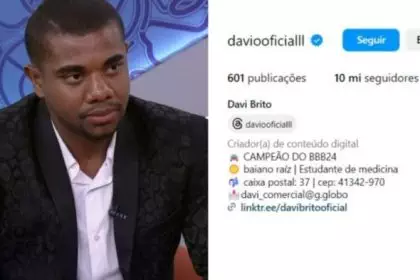 Data de nascimento de Davi Brito em diferentes fontes