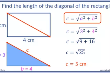 How to Find the Diagonal of a Rectangle – mathsathome.com