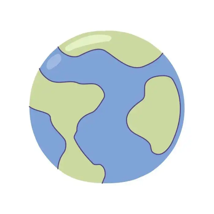 desenho animado do planeta terra 11118605 Vetor no Vecteezy