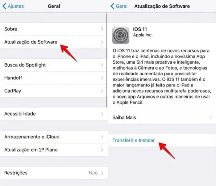 Ios Atualização