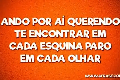 Ando Por Ai Querendo Te Encontrar