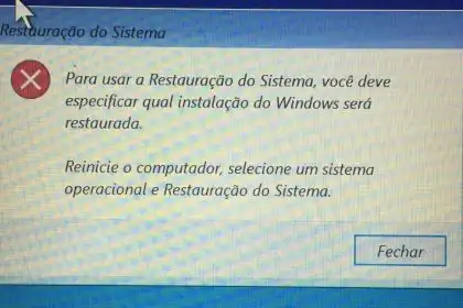 Erro Ao Acionar O Sistema