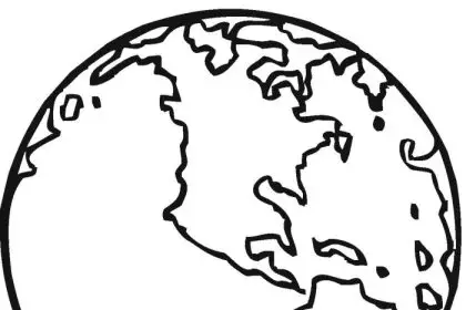 Planeta Terra Para Colorir - BRUNIV