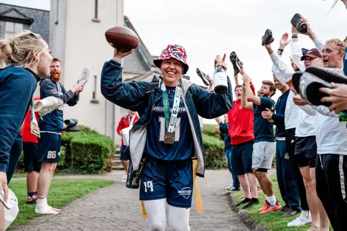 What do British call American football?