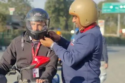 Why does one guy wear a helmet in rugby?