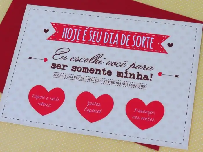 Bilhete De Dia Dos Namorados
