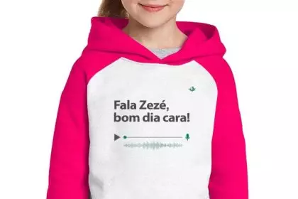 Moletom Infantil Fala Zezé, bom dia cara!