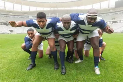 Why do rugby players have big thighs?