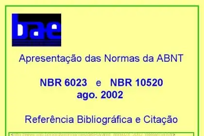 Apresentao das Normas da ABNT NBR 6023 e