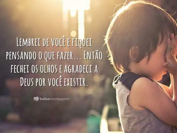 Lembrei de você - Belas Mensagens