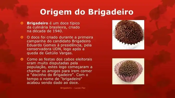 Qual Origem Do Brigadeiro