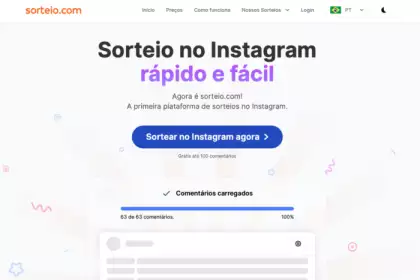Sorteio Instagram